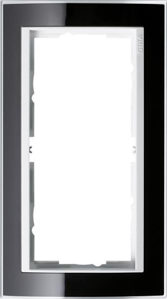 Gira Abdeckrahmen 2f o.M. Zwischenrahmen RW Gira Event Klar Schwarz