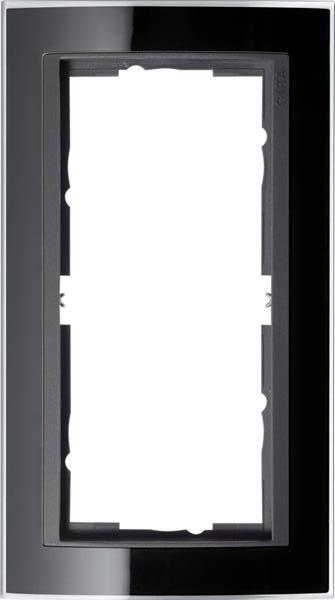 Gira Abdeckrahmen 2f o.M. Zwischenrahmen AN Gira Event Klar Schwarz