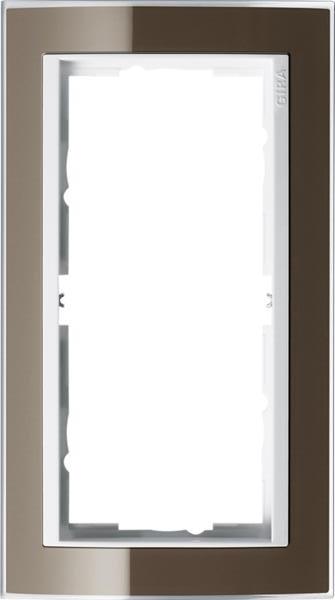 Gira Abdeckrahmen 2f o.M. Zwischenrahmen RW Gira Event Klar Braun