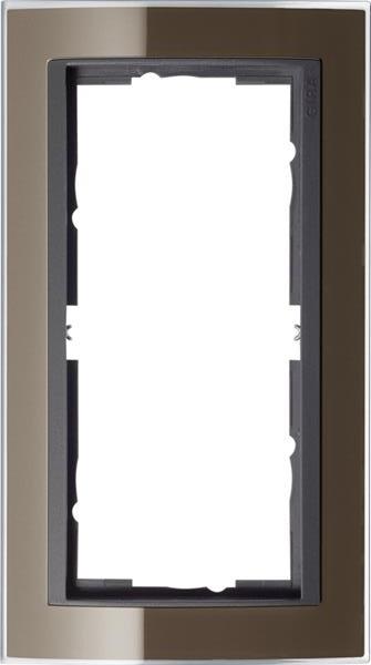 Gira Abdeckrahmen 2f o.M. Zwischenrahmen AN Gira Event Klar Braun