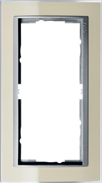 Gira Abdeckrahmen 2f o.M. Zwischenrahmen F Alu Gira Event Klar Sand