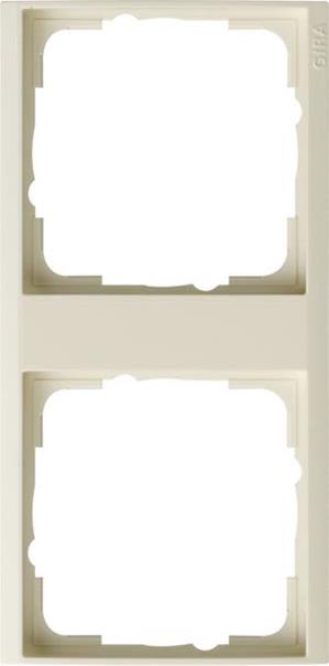 Gira Zwischenrahmen 2f Gira Event Klar Cremeweiß