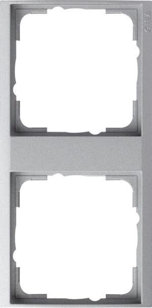 Gira Zwischenrahmen 2f Gira Event Klar F Alu