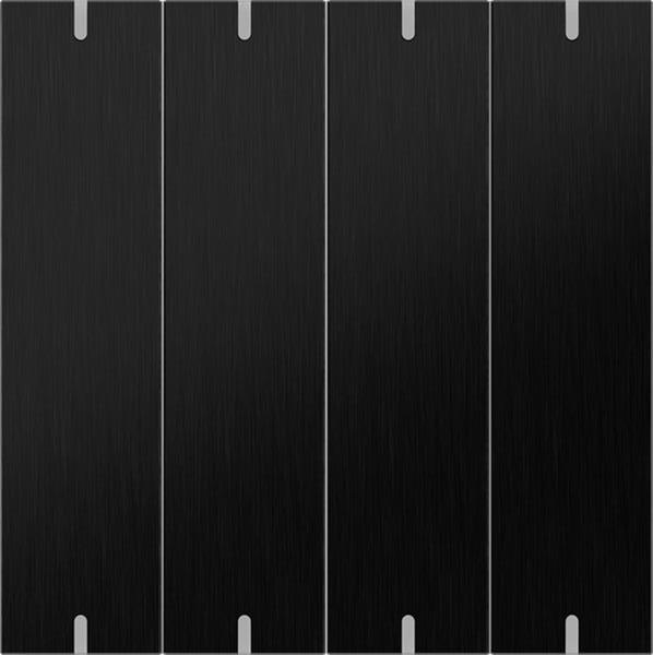 Gira Wippenset 4f Tastsens.4 TS4 Alum.Schwarz(elox.)