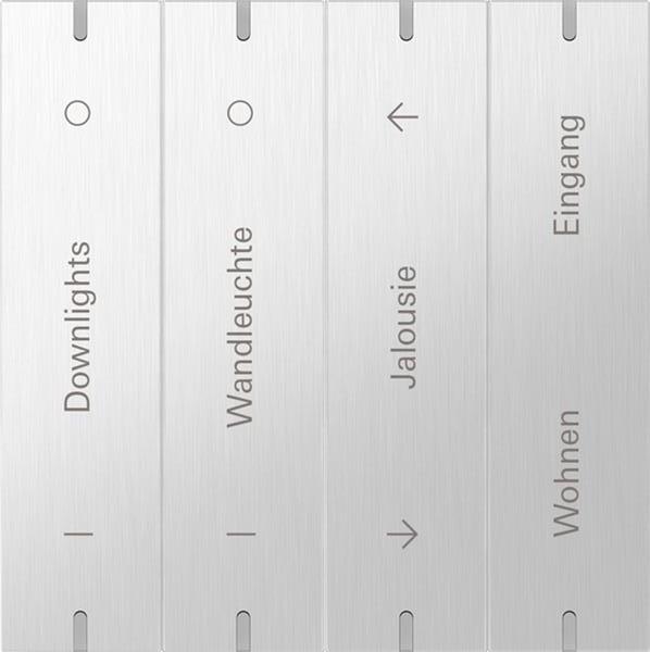 Gira Wippenset 4f indiv. Tastsens.4 TS4 Aluminium(elox.)