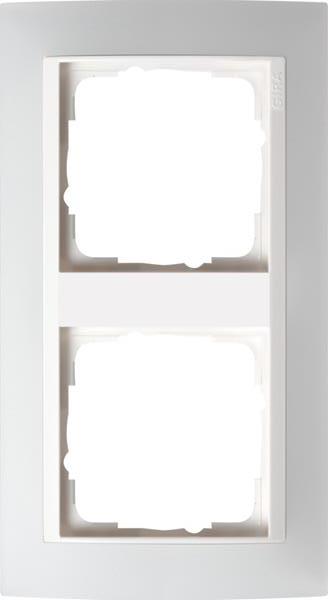 Gira Abdeckrahmen 2f Zwischenrahmen RW Gira Event Opak Weiß