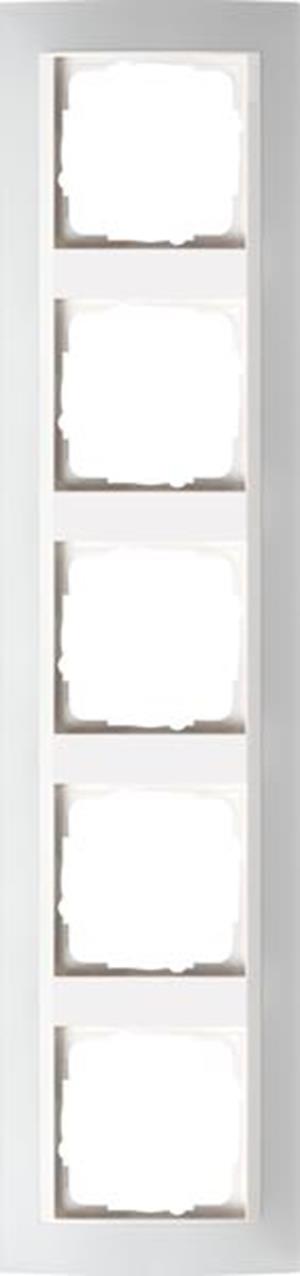 Gira Abdeckrahmen 5f Zwischenrahmen RW Gira Event Opak Weiß