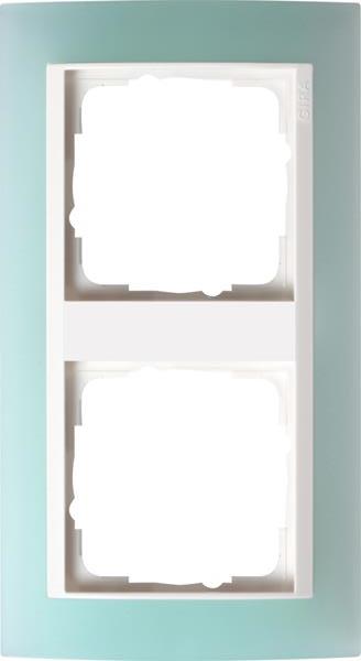 Gira Abdeckrahmen 2f Zwischenrahmen RW Gira Event Opak Mint