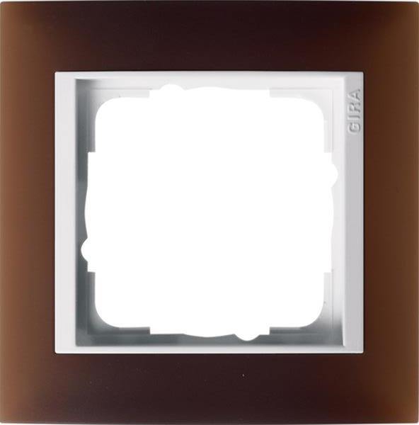 Gira Abdeckrahmen 1f Zwischenrahmen RW Gira Event Opak Dklbraun