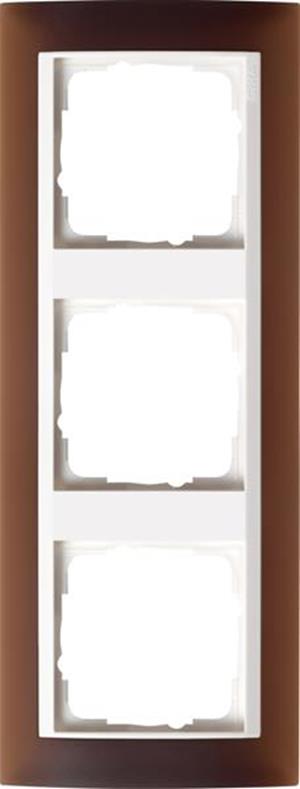 Gira Abdeckrahmen 3f Zwischenrahmen RW Gira Event Opak Dklbraun