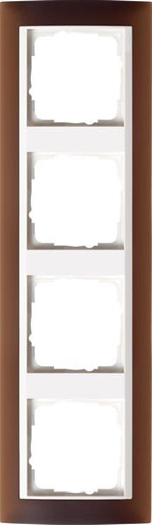 Gira Abdeckrahmen 4f Zwischenrahmen RW Gira Event Opak Dklbraun