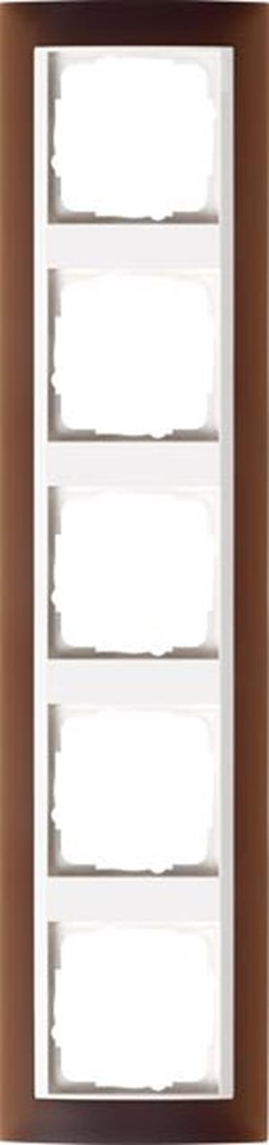 Gira Abdeckrahmen 5f Zwischenrahmen RW Gira Event Opak Dklbraun