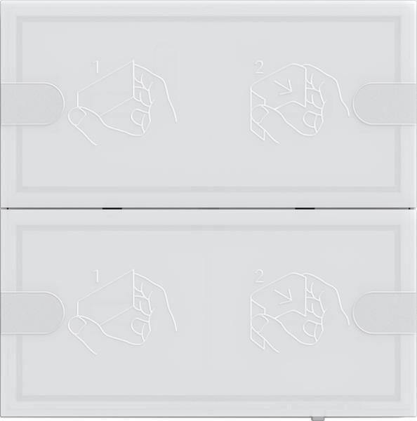 Gira Tastsens.4.95 24 V 2f  Weiß