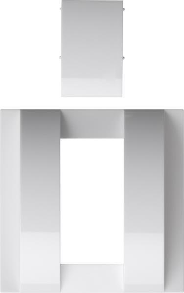 Gira Abd. + Blende Beweg.m.aufs. 1,10 m Std Flächenschalter Reinweiß