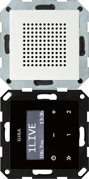 Gira UP-Radio RDS Lautsprecher System 55 Reinweiß m