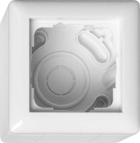 Gira Aufputz-Gehäuse 1f + Rahmen Gira Standard 55 Reinweiß