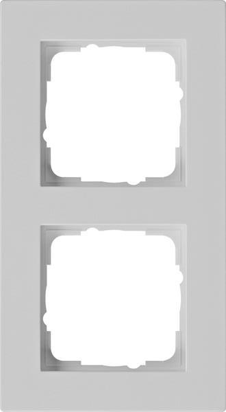 Gira Abdeckrahmen 2f flach Gira E2 Grau m