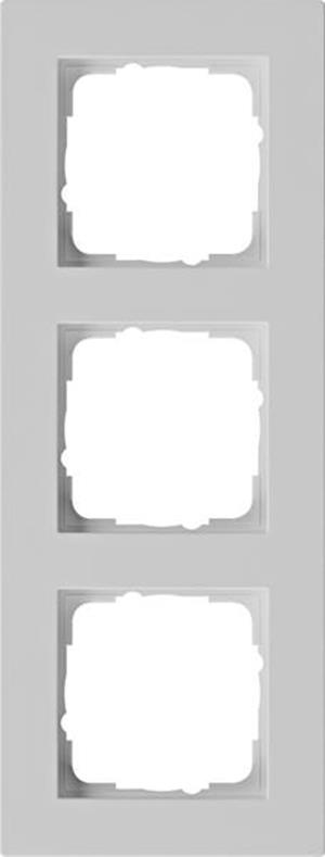 Gira Abdeckrahmen 3f flach Gira E2 Grau m