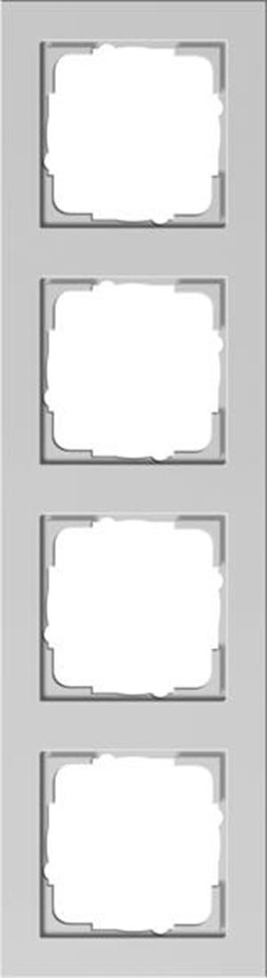 Gira Abdeckrahmen 4f Gira E2 Grau m