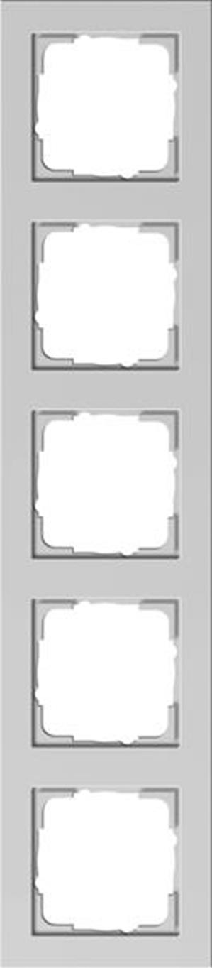 Gira Abdeckrahmen 5f Gira E2 Grau m