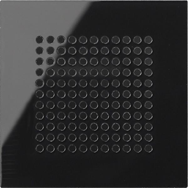 Gira Abdeckung Lautsprecher System 55 Schwarzglasoptik