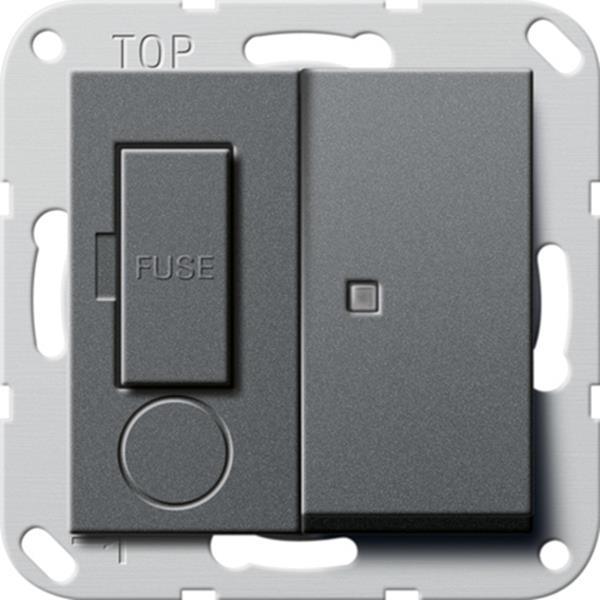 Gira Fused spur BS 13 A gesch. + Kontroll System 55 Anthrazit