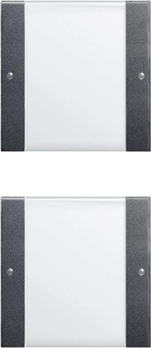 Gira Wippenset 2f (1+1) BSF System 55 Klar/Anthrazit