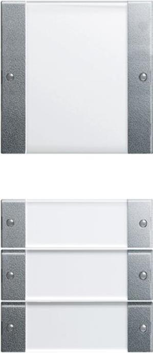 Gira Wippenset 4f (1+3) BSF System 55 Klar/F Alu