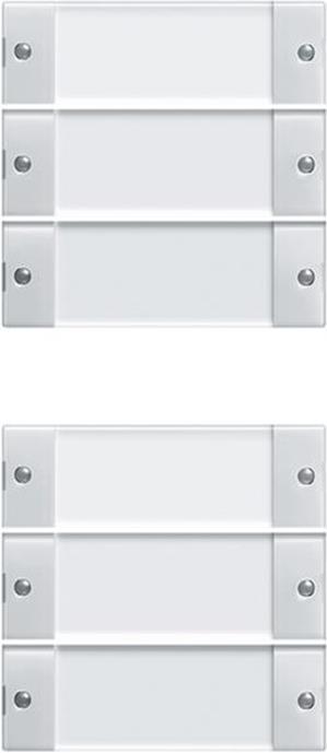 Gira Wippenset 6f (3+3) BSF System 55 Klar/Reinweiß