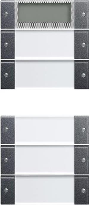 Gira Wippenset 5f Plus (2+3) BSF System 55 Klar/Anthrazit