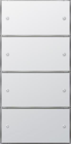 Gira Tastsens.3 Komfort 4f (2+2) KNX Flächenschalter Reinweiß