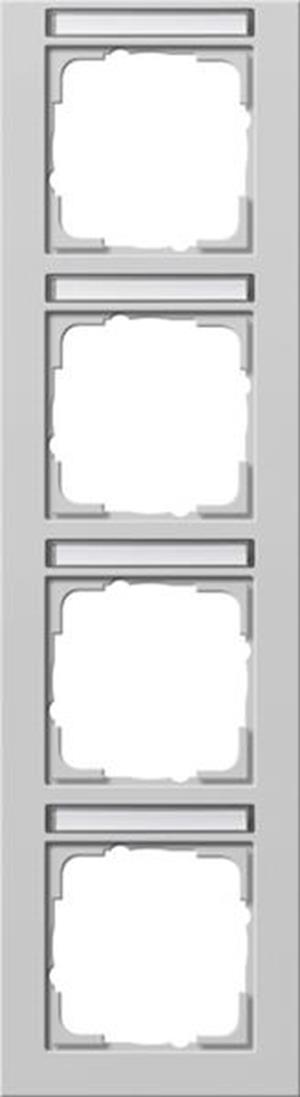 Gira Abdeckrahmen 4f senkr. BSF Gira E2 Grau m