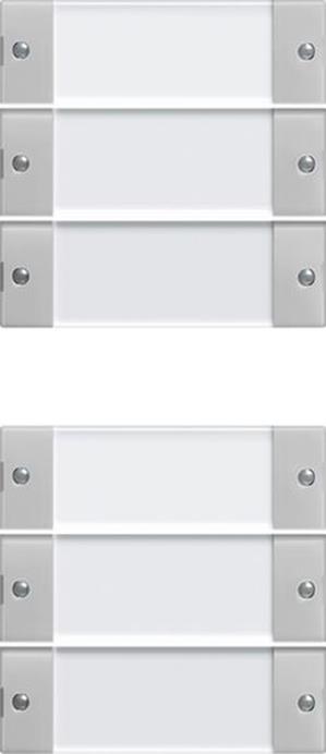 Gira Wippenset 6f (3+3) BSF System 55 Klar/Grau m