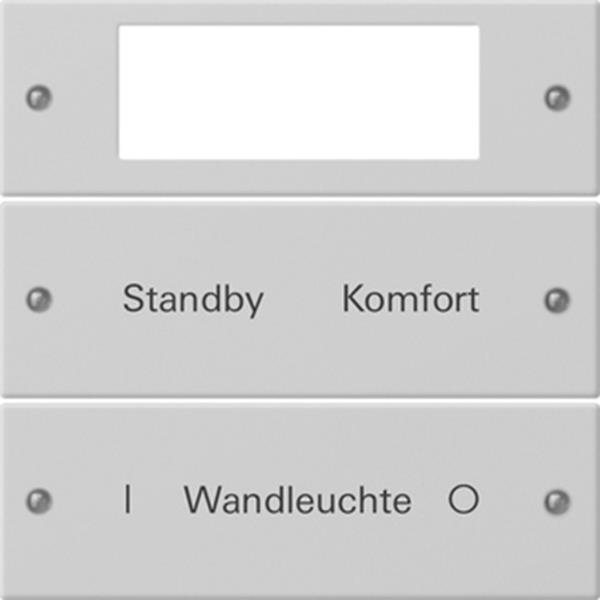 Gira Wippenset 2f Plus beschr. System 55 Grau m(lack.)