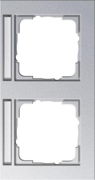 Gira Abdeckrahmen 2f waager. BSF Gira E2 F Alu