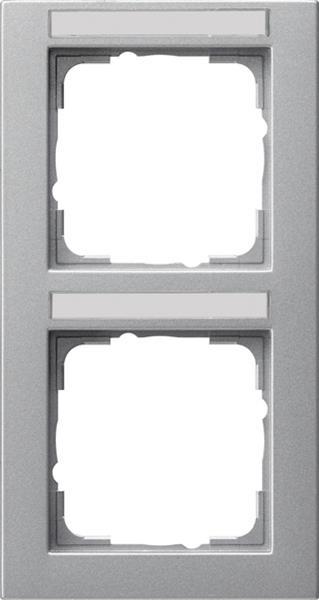 Gira Abdeckrahmen 2f senkr. BSF Gira E2 F Alu