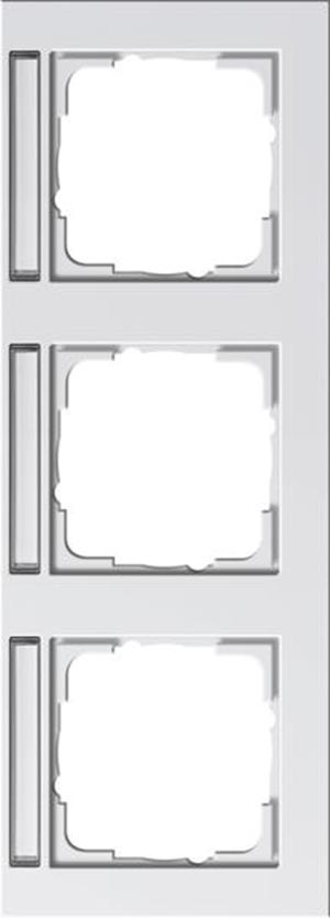 Gira Abdeckrahmen 3f waager. BSF Gira E2 Reinweiß m