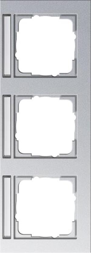 Gira Abdeckrahmen 3f waager. BSF Gira E2 F Alu