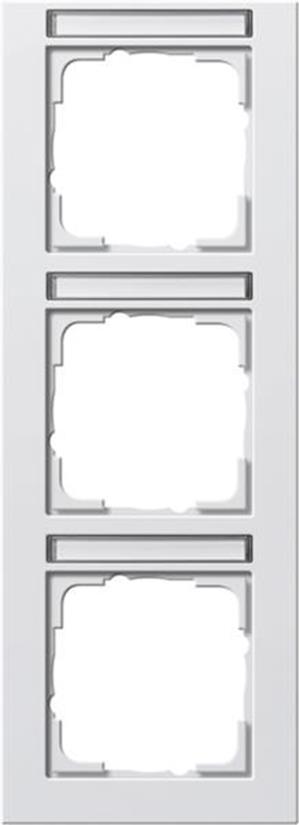 Gira Abdeckrahmen 3f senkr. BSF Gira E2 Reinweiß