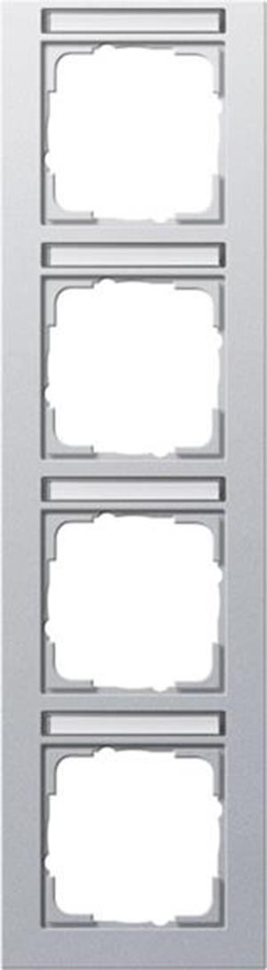 Gira Abdeckrahmen 4f senkr. BSF Gira E2 F Alu