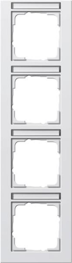 Gira Abdeckrahmen 4f senkr. BSF Gira E2 Reinweiß