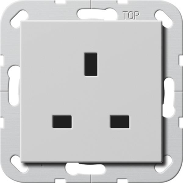 Gira Steckdose BS 13 A SH System 55 Grau m