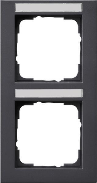 Gira Abdeckrahmen 2f senkr. BSF Gira E2 Anthrazit