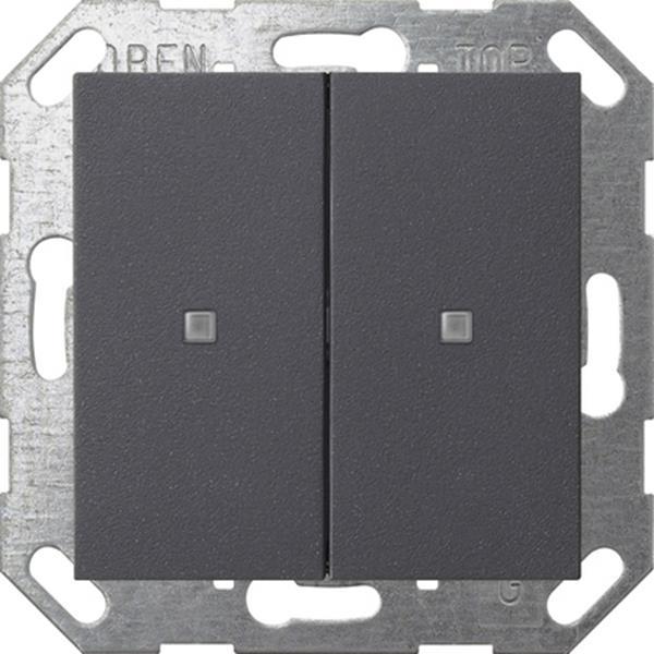 Gira Taster Wippe 2f OneKNX System 55 Anthrazit