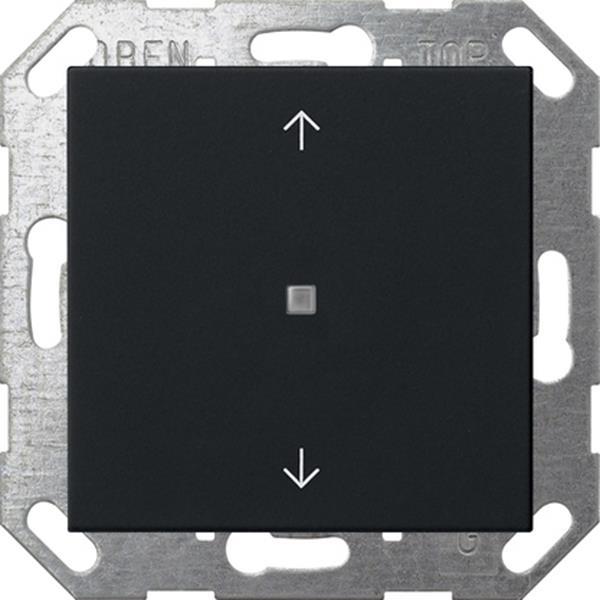 Gira Taster Wippe 1f Pfeile OneKNX System 55 Schwarz m