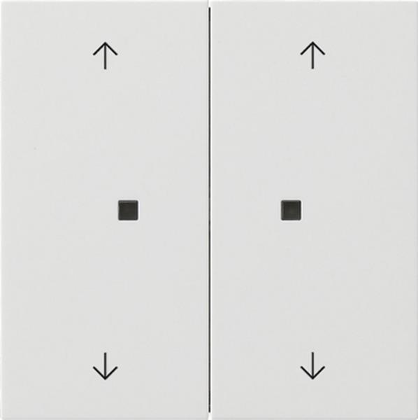 Gira Taster Wippe 2f Pfeile OneKNX Flächenschalter Reinweiß