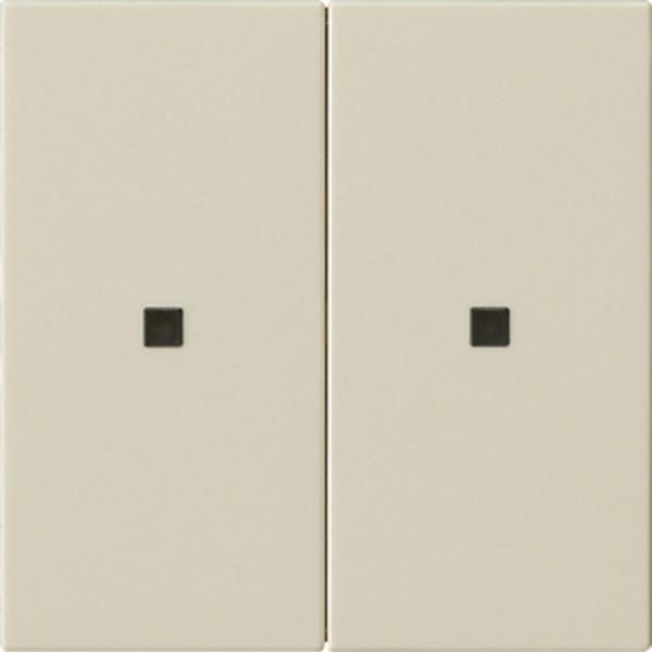 Gira RF Bedienaufs. 2f KNX System 55 Cremeweiß