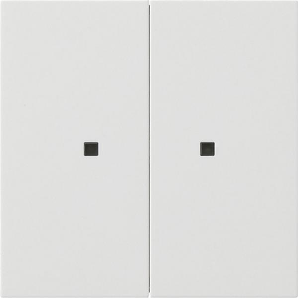 Gira RF Bedienaufs. 2f KNX Flächenschalter Reinweiß