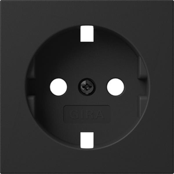Gira EZ-TL: Abdeckung SCHUKO-Steckdose System 55 Schwarz m