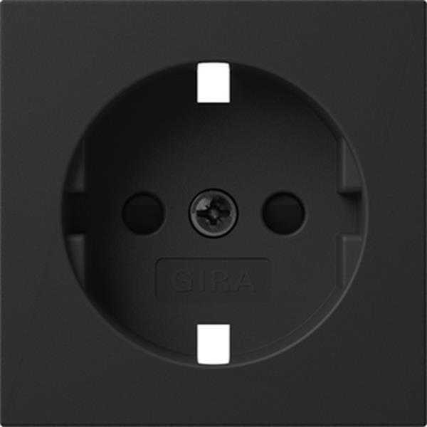 Gira EZ-TL: Abdeckung SCHUKO-Steckdose SP System 55 Schwarz m
